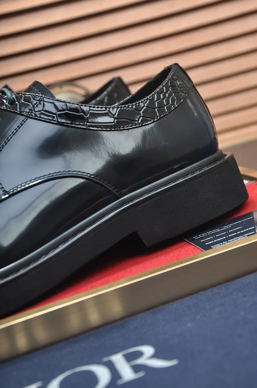 Men's shoes 💰780💶[Dior] (water-dyed cowhide lining) Dior original 1:1 high-quality factory, imported original materials, imported raw cowhide, water-dyed cowhide lining, original TPU outsole, code number: 39-44 (38 45 custom-made, non-refundable)